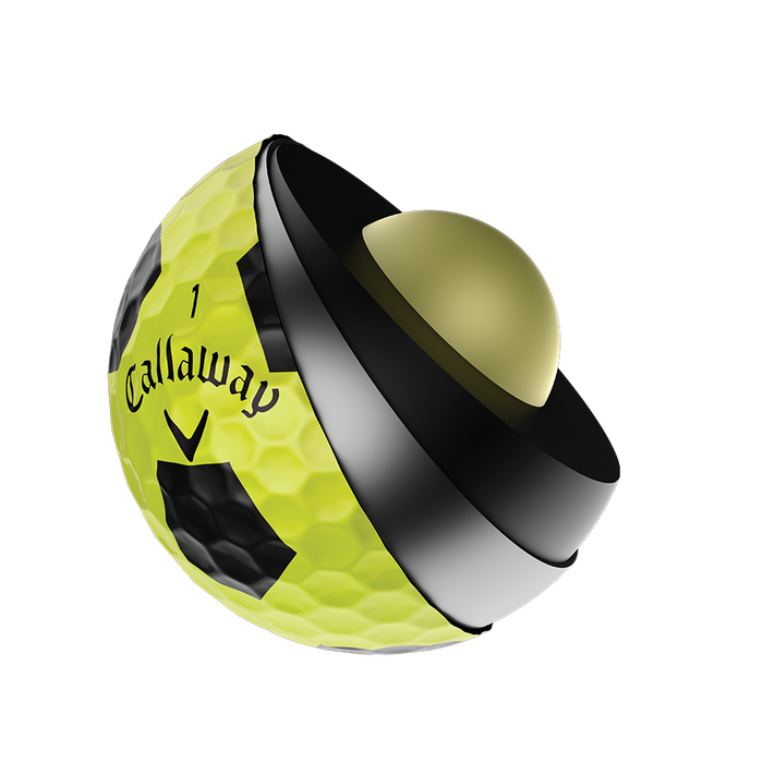 Callaway 2018 Chrome Soft X Truvis Yellow Golf Balls 6349