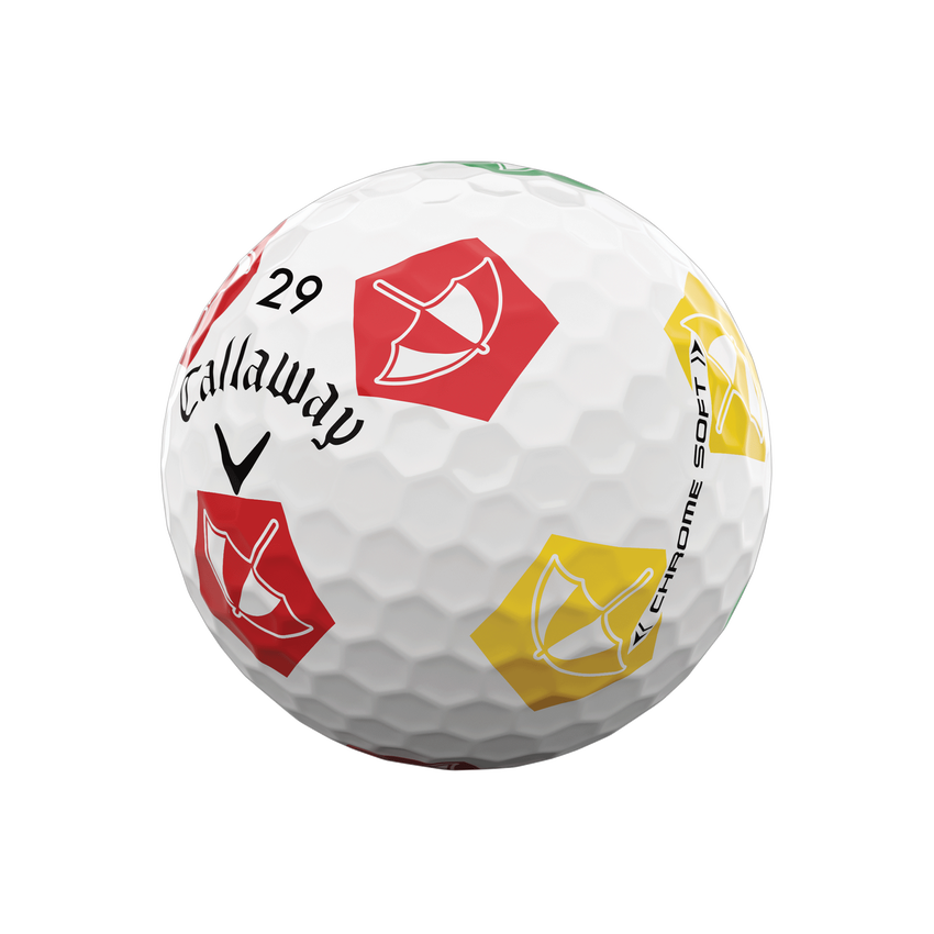 Limited Edition Chrome Soft Truvis Arnold Palmer Umbrella Golf Balls ...