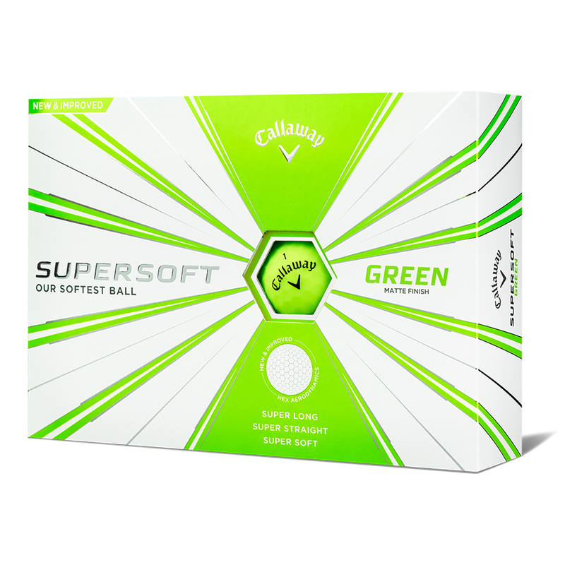Callaway Golf Supersoft Matte Green Logo Golf Balls, Shop, balls-2019- supersoft-matte-green-logo