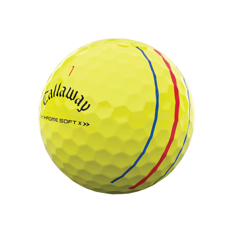 Chrome Soft X Triple Track Yellow Golf Balls