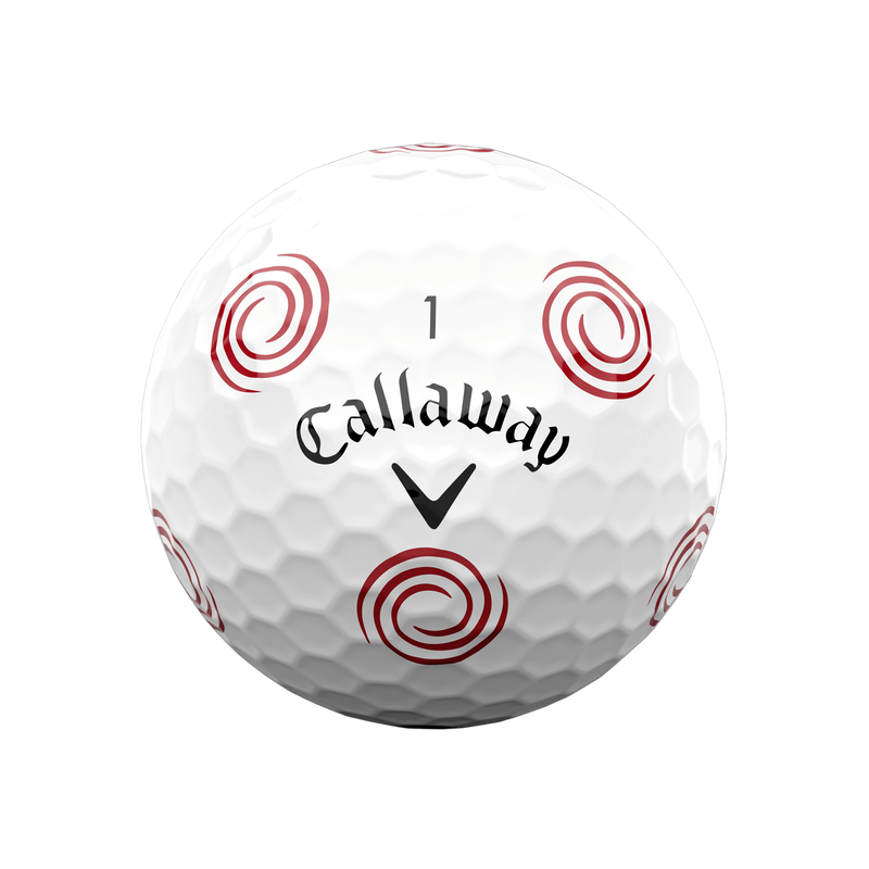 Limited Edition Chrome Soft Truvis Odyssey Swirl Golf Balls 