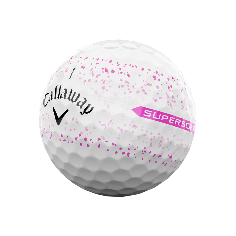 Supersoft Splatter 360 Pink Golf Balls - View 2