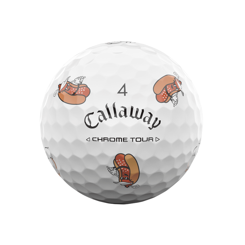 Chrome Tour Hot Dog Golf Balls - View 10