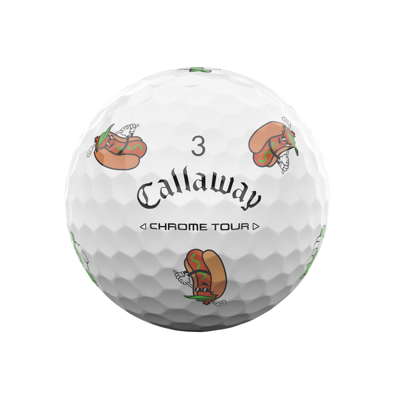 Chrome Tour Hot Dog Golf Balls - View 11