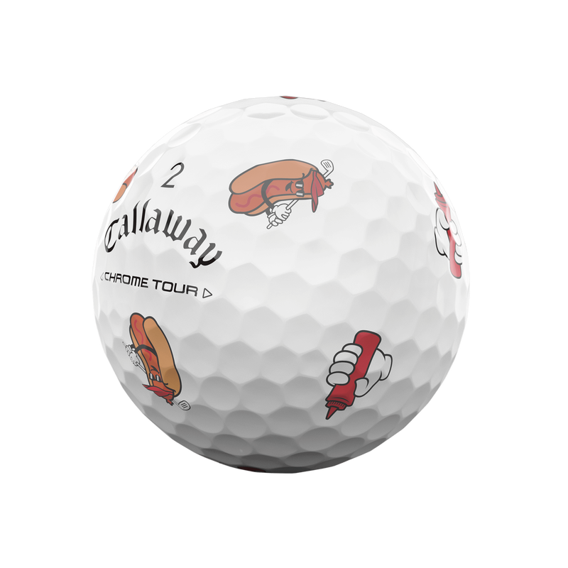 Chrome Tour Hot Dog Golf Balls - View 7