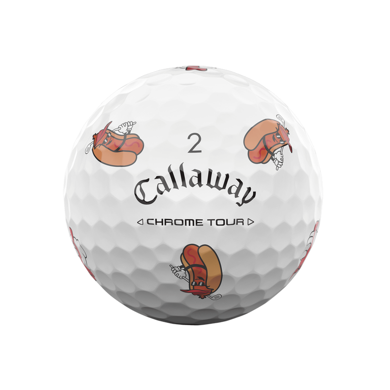 Chrome Tour Hot Dog Golf Balls - View 8